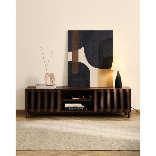 Tumepruun telekaalus 180x49,5x42,5 cm Beyla - Kave Home-image-1