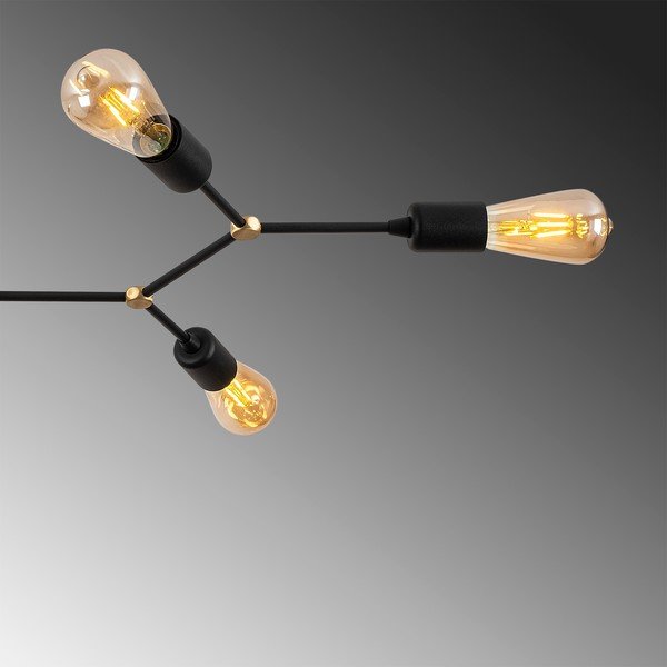 Must laevalgusti 48x95 cm Sparrow - Opviq lights-image-4