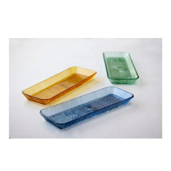 Oranž klaasist serveerimistaldrik 14x38 cm Kusintha - Bitz-image-1