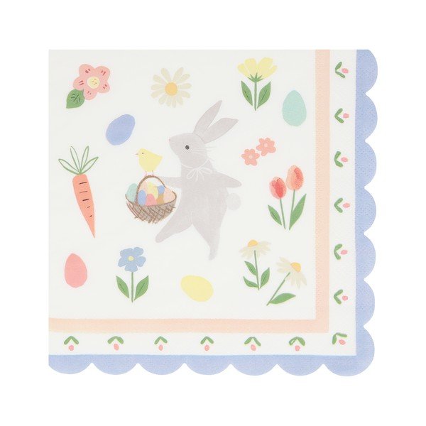 Paberist salvrätikud 16tk komplektis Easter Bunny - Meri Meri