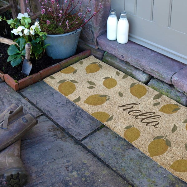 Kookoskiududest uksematt 40x120 cm Hello Lemons - Artsy Doormats-image-3