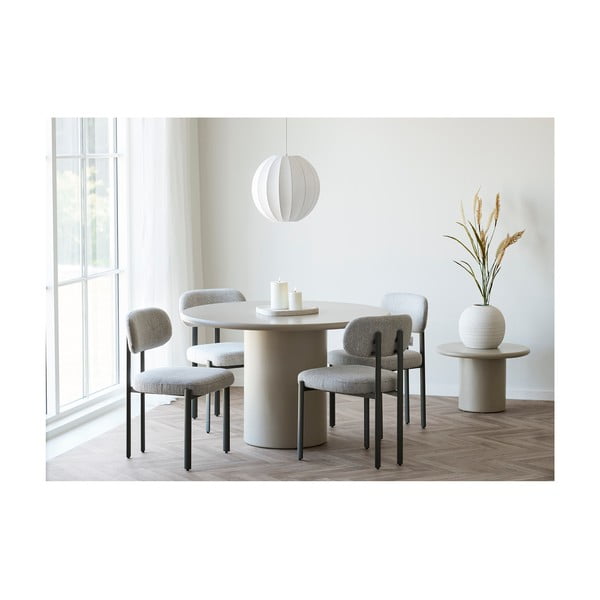 Valge tekstiilist varjuga ripplamp ø 40 cm Coventry – House Nordic-image-1