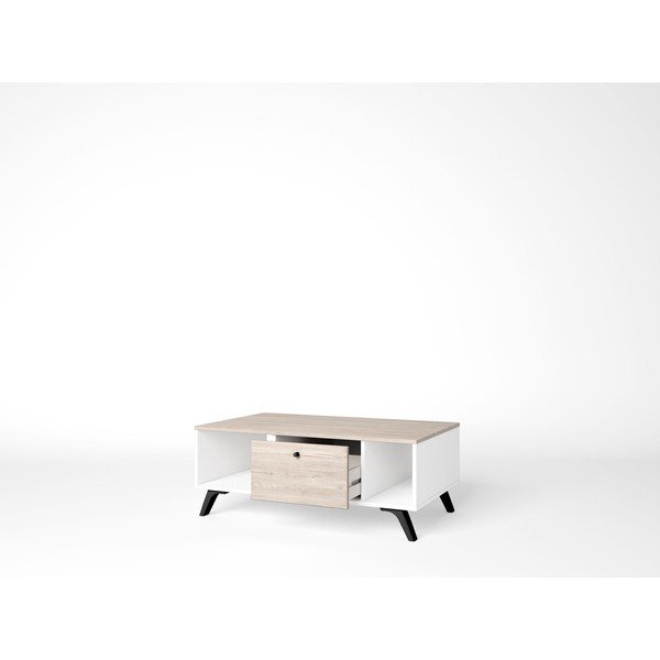 Naturaalset värvi tammepuidust kohvilaud 60x100 cm Sahara - Marckeric-image-2