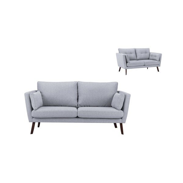 Světle šedá 3místná pohovka Mazzini Sofas Elena-image-4