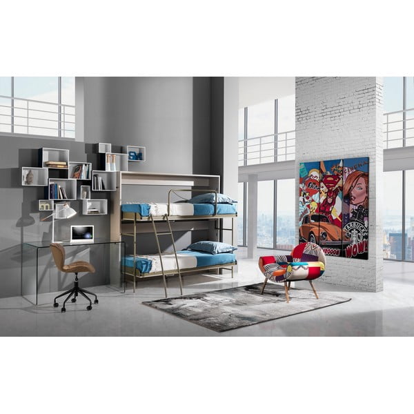 Klaasist töölaud 70x126 cm Bend - Tomasucci-image-3