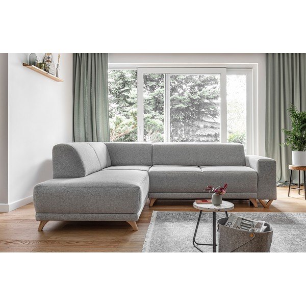 Helehall nurgadiivanvoodi panipaigaga (vasak nurk/L-kujuline) Classy Sophie – Miuform-image-1