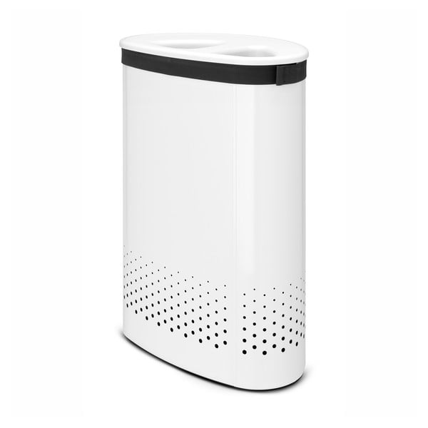 Bílý koš na prádlo Brabantia Selector, 55 l