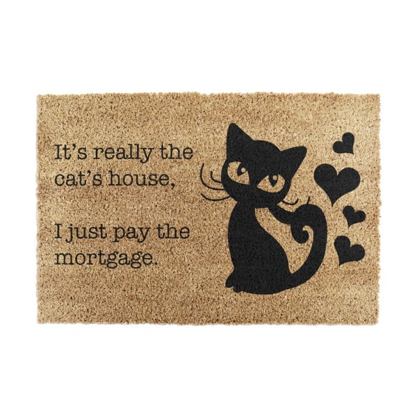 Kookoskiududest matt 40x60cm It's Really the Cats House - Artsy Doormats