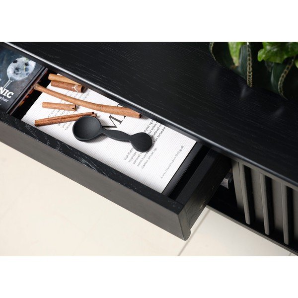 Must tammedekooriga telerilaud 48x160 cm Siena - Unique Furniture-image-1