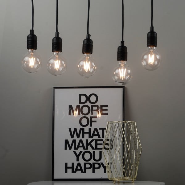 Must rippvalgusti metallist varju ø 4 cm Uno - Sotto Luce-image-1