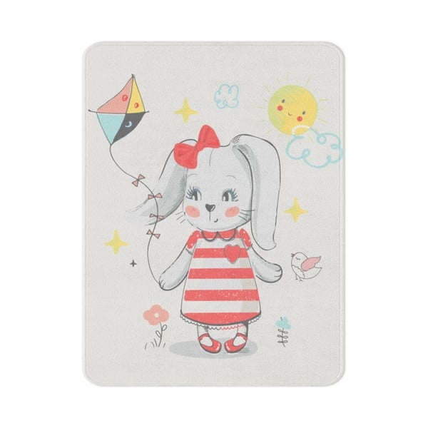 Valge laste vaip 80x140 cm Happy Bunny - Oyo Concept