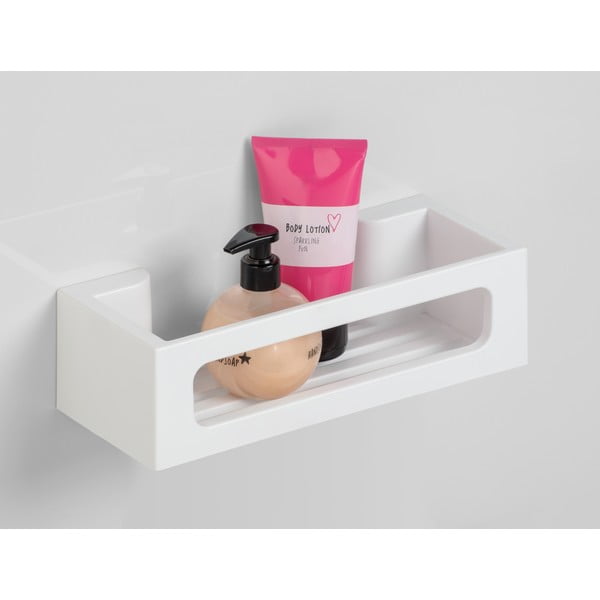 Matt valge plastikust vannitoariiul (ilma puurimiseta)s Turbo-loc Bralia - Wenko-image-1