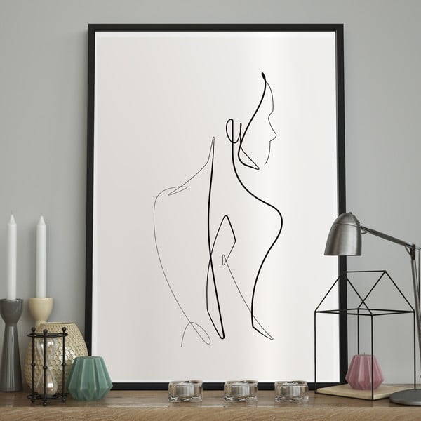 Seinaplakat raamis SKETCHLINE/NAKED, 70 x 100 cm Sketchline Naked - DecoKing-image-1