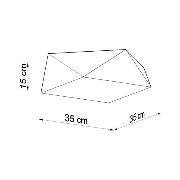 Must laevalgusti 35x35 cm Koma - Sollux-image-4