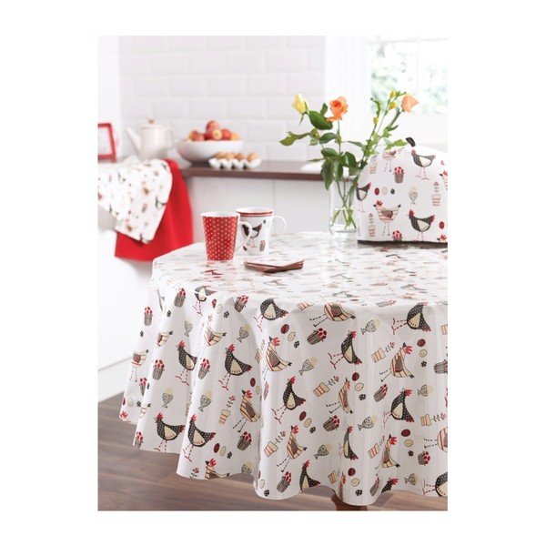 Kulatý ubrus Cooksmart England Chicken, PVC-image-1