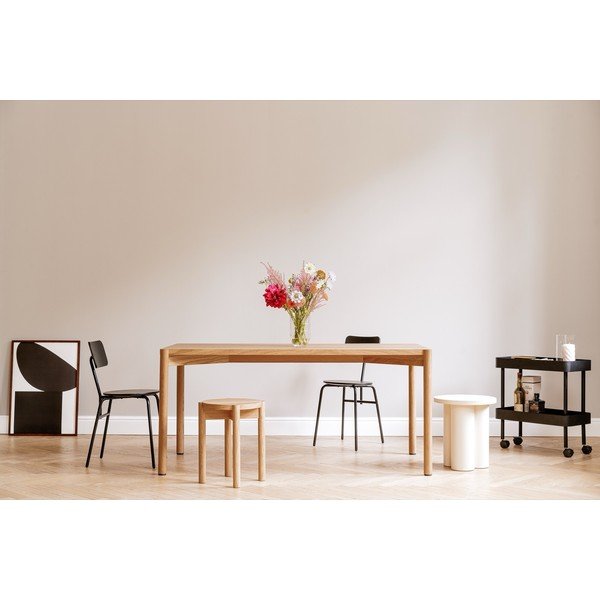 Beež metallist mobiilne riiul 60x62x30 cm Nolle - noo.ma-image-4