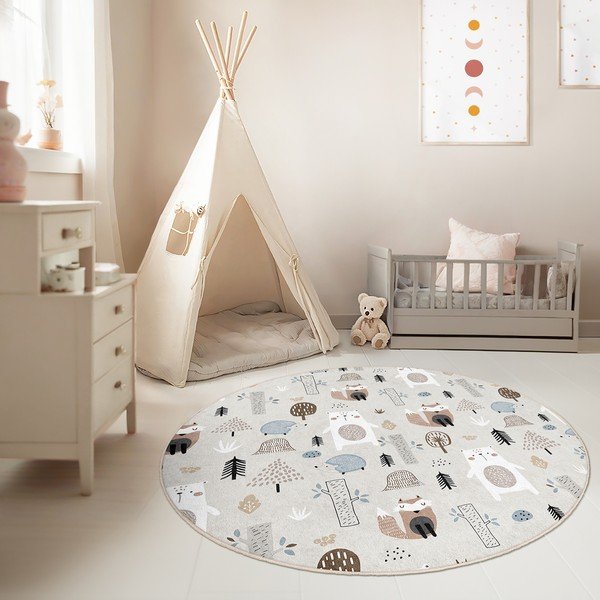 Pestav laste mänguvaip ø100 cm Forest Friends - Mila Home-image-1