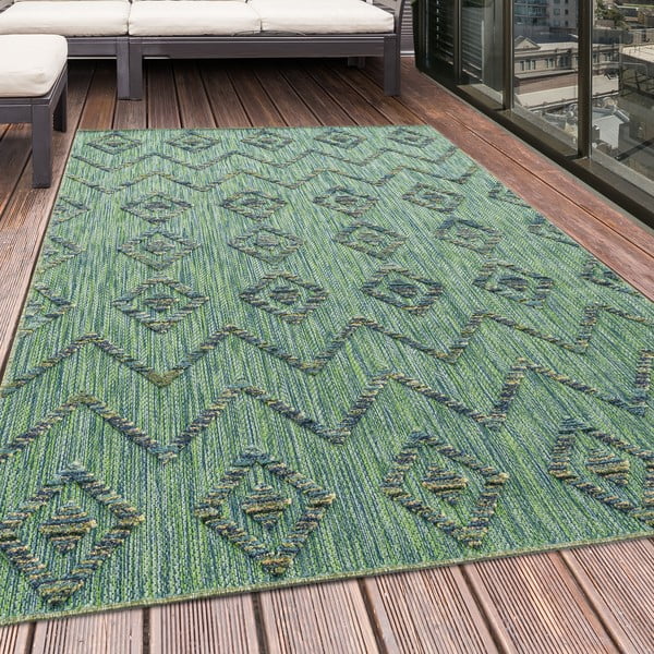 Roheline koridorivaip 80x250 cm Bahama - Ayyildiz Carpets-image-1