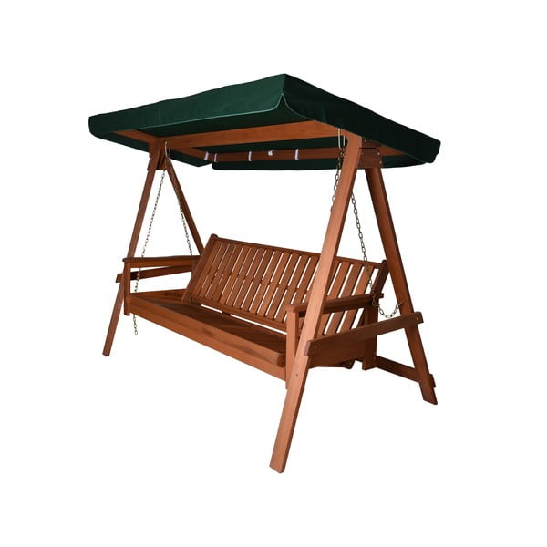 Roheline puidust aiakiik Vegas Lux - Rojaplast-image-2