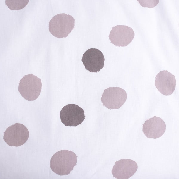 Valge-hall puuvillane laste voodipesu 100x135 cm Thumper "Dots" - Jerry Fabrics-image-4
