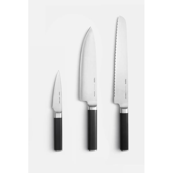 3-osaline roostevabast terasest nugade komplekt Trino - FABINI-image-3