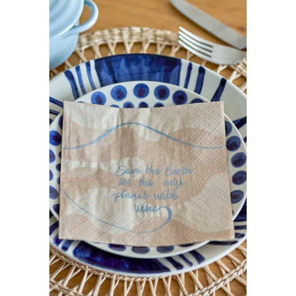 Pabersalvrätikud 20 tk komplektis Earth - Bloomingville-image-1