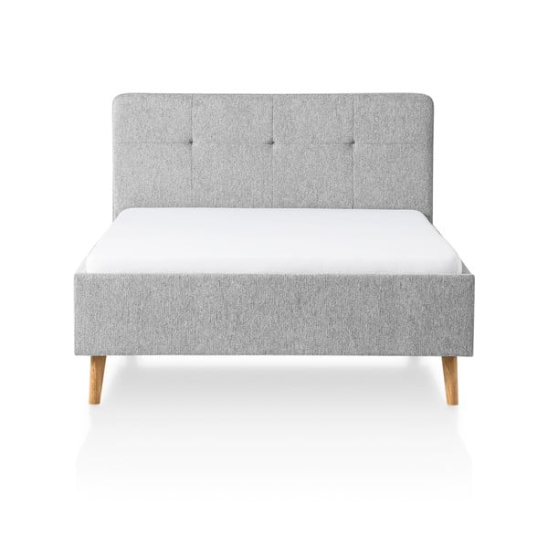 Helehall polsterdatud kaheinimesevoodi 140x200 cm Smart - Meise Möbel-image-3