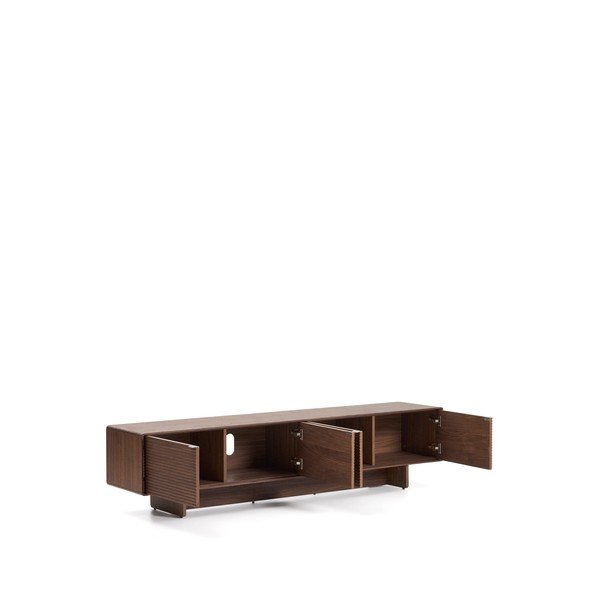 Tumepruun TV-alus 200x46x40 cm Norlen - Kave Home-image-4