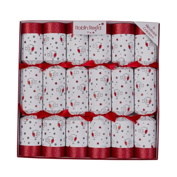 Jõulukrakkerid 6tk komplektis Racing Robin - Robin Reed