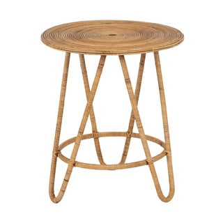 Rotangist ümmargune diivanilaud ø 60 cm - Ixia