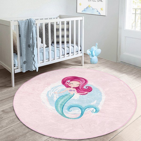 Roosa laste vaip ø 80 cm Comfort - Mila Home-image-1