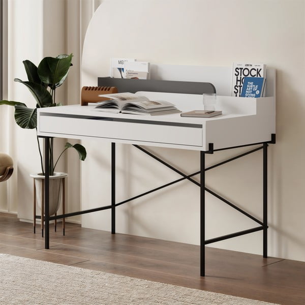 Töölaud koos sekretäriga 60x113 cm Lila - Marckeric-image-1