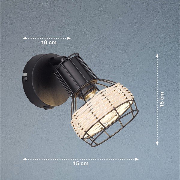 Must seinavalgusti Straw - Fischer & Honsel-image-2