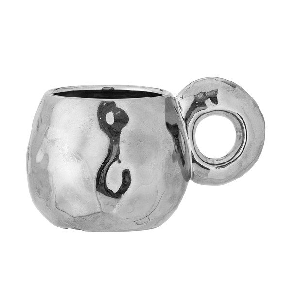 Läikiv hõbedane keraamiline kruus 300 ml Shine - Bloomingville