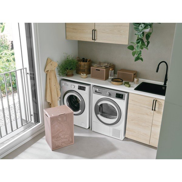 Vana roosa hoiukarp kaanega, valmistatud taaskasutatud plastist, 30x38x21 cm Kaya - Curver-image-3