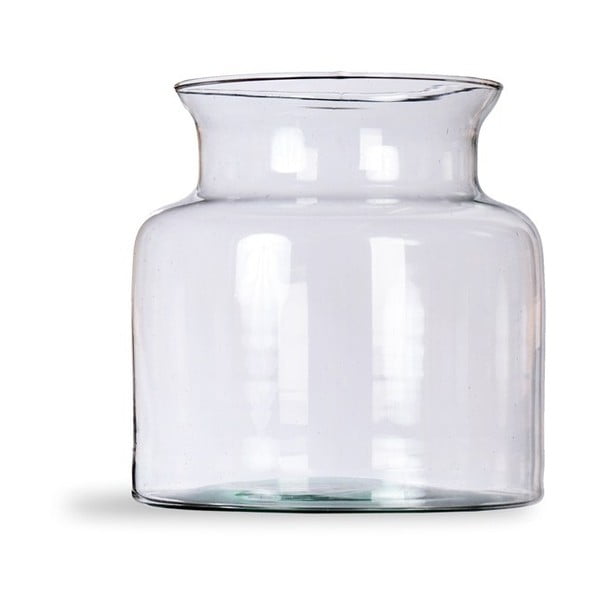 Váza z ručně foukaného recyklovaného skla Garden Trading Broadwell, výška 25 cm