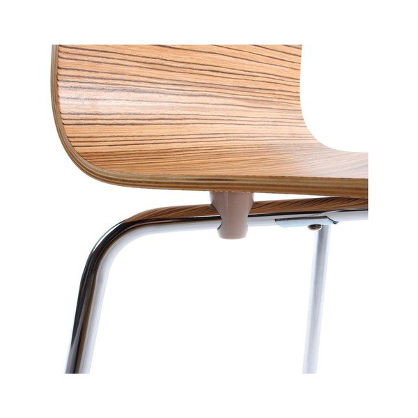 Jídelní židle se sedákem v dekoru světlého dřeva Kokoon Classic Zebrano-image-4