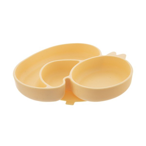 Kollane silikoonist lastetaldrik 19x19,5 cm Chicken - Orion-image-3