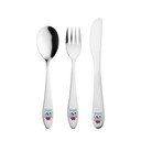 Roostevabast terasest laste söögiriistad hõbedast 3 tk - Orion