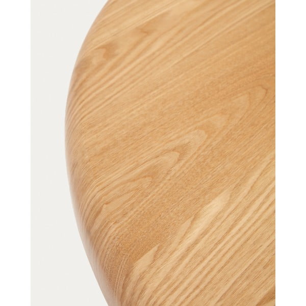 Ümmargune tuhkpuu dekooriga söögilaud ø 120 cm Mailen – Kave Home-image-4