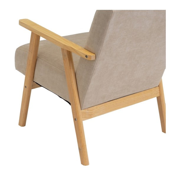 Beež šenillist tugitool Vintage - Casa Selección-image-4