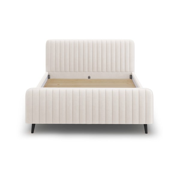 Beeži värvi kaheinimesevoodi koos restiga 140x200 cm Lily - Micadoni Home-image-2