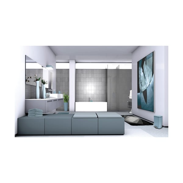 Helesinine terasest prügikast 5 l Akira - Spirella-image-3