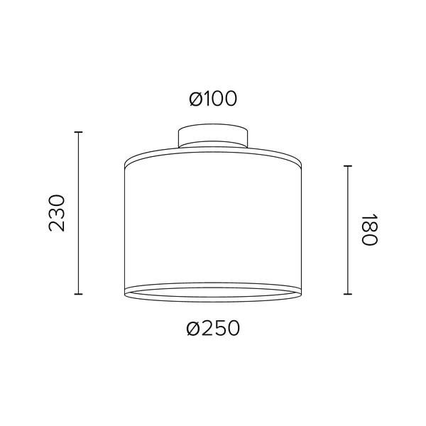 Must laevalgusti MIKA, Ø 25 cm Mika - Sotto Luce-image-2