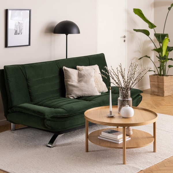 Ümmargune tammespoonist diivanilaud ø 80 cm Banbury - Actona-image-1