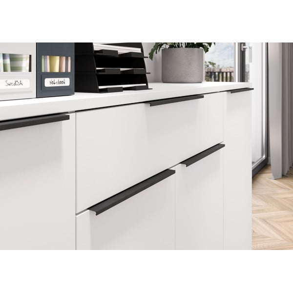 Valge madal kummut  161x101 cm Mailand - Germania-image-1