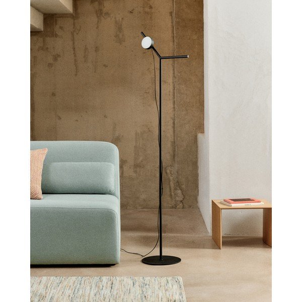 Must hämardatav LED-põrandalamp (kõrgus 160 cm) Orey - Kave Home-image-2