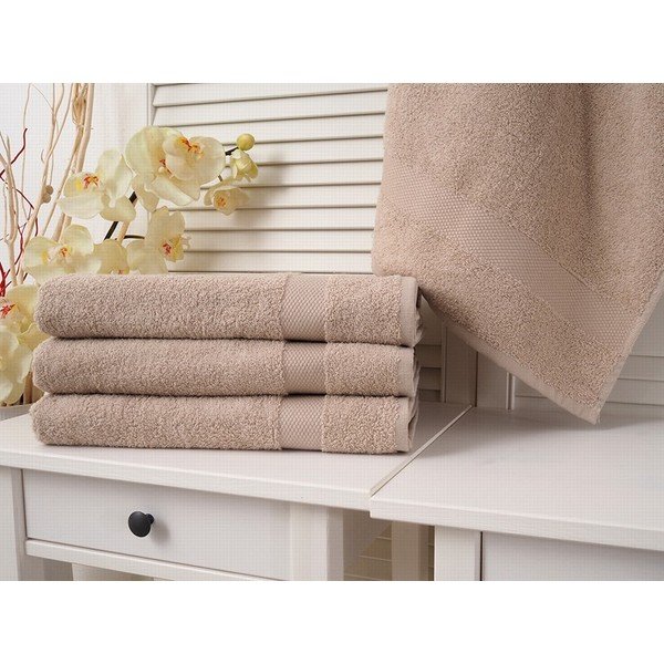 Helepruun froteerätik 70x140 cm Adria - B.E.S.-image-2