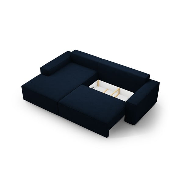 Tumesinine bukleekangast nurgadiivanvoodi (vasak nurk) Jodie - Micadoni Home-image-4