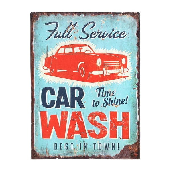 Kovový obraz Car Wash